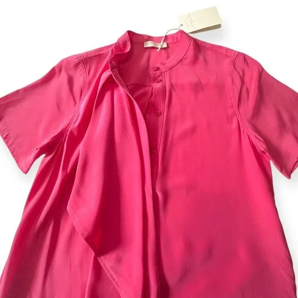 ULLA JOHNSON Adalyn Silk Mini Dress, Pink,‎ Size 4,New with tag